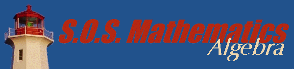 S.O.S. MATHematics Algebra