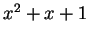 $x^2 + x + 1$